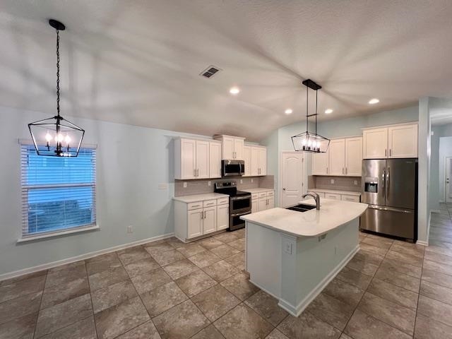 178 South Hamilton Springs Road St. Augustine, FL 32084 - Photo 10 of 26 a kitchen with refrigerator and cabinets