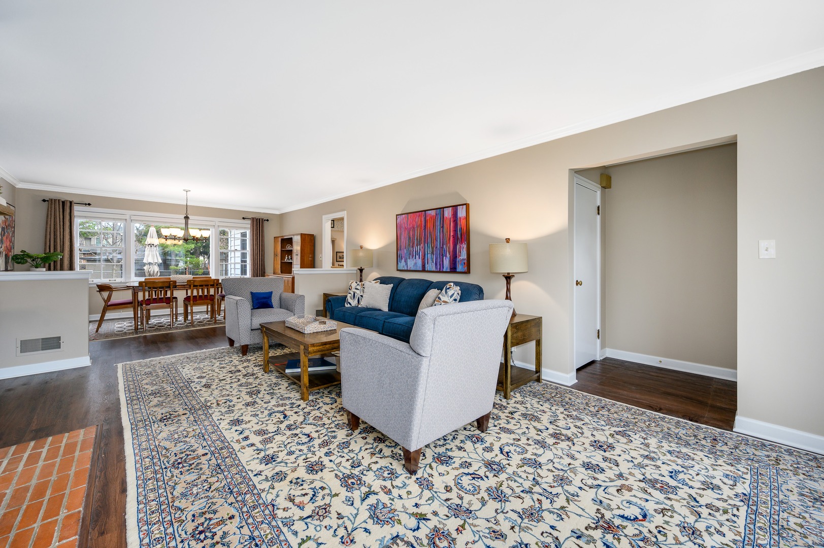 1924 Linneman Street Glenview, IL 60025 - Photo 4 of 24 a living room with furniture and a window