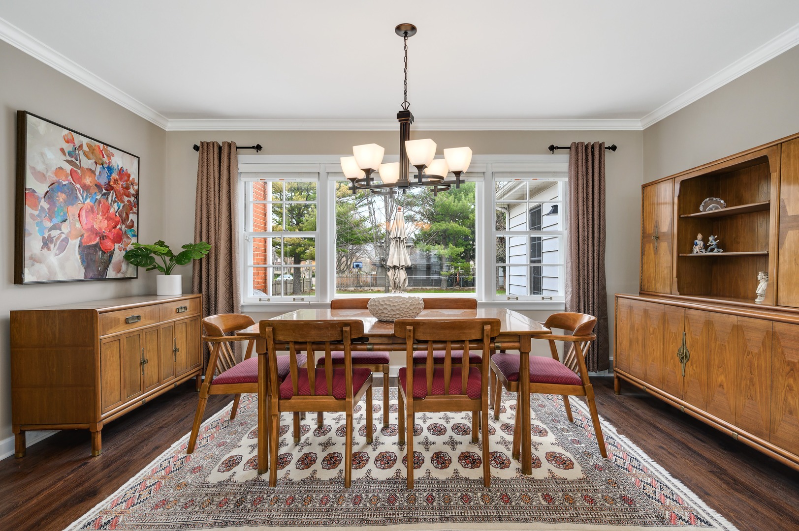 1924 Linneman Street Glenview, IL 60025 - Photo 5 of 24 a view of a dining room with furniture window and wooden floor