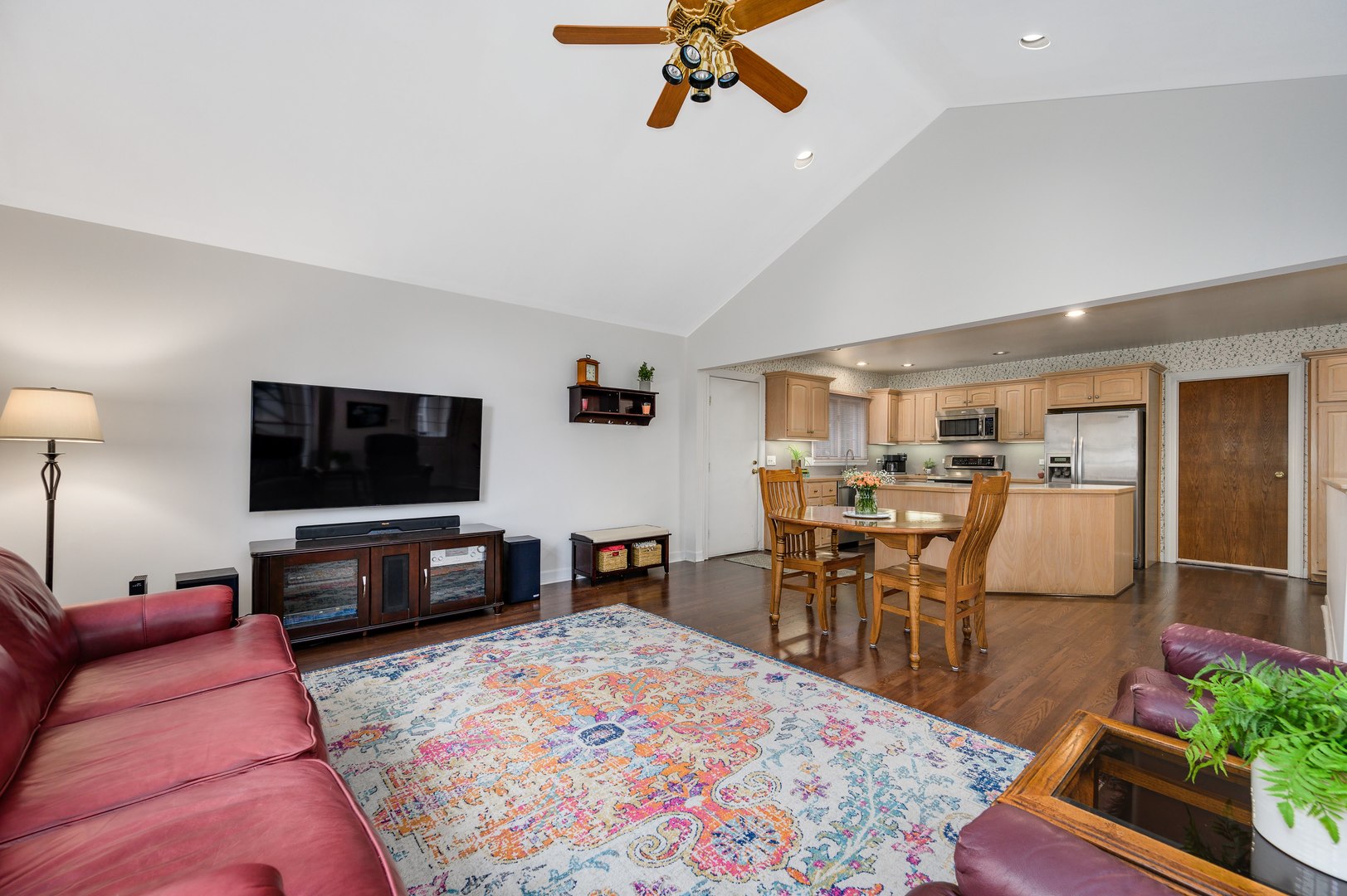 1924 Linneman Street Glenview, IL 60025 - Photo 9 of 24 a living room with furniture and a flat screen tv