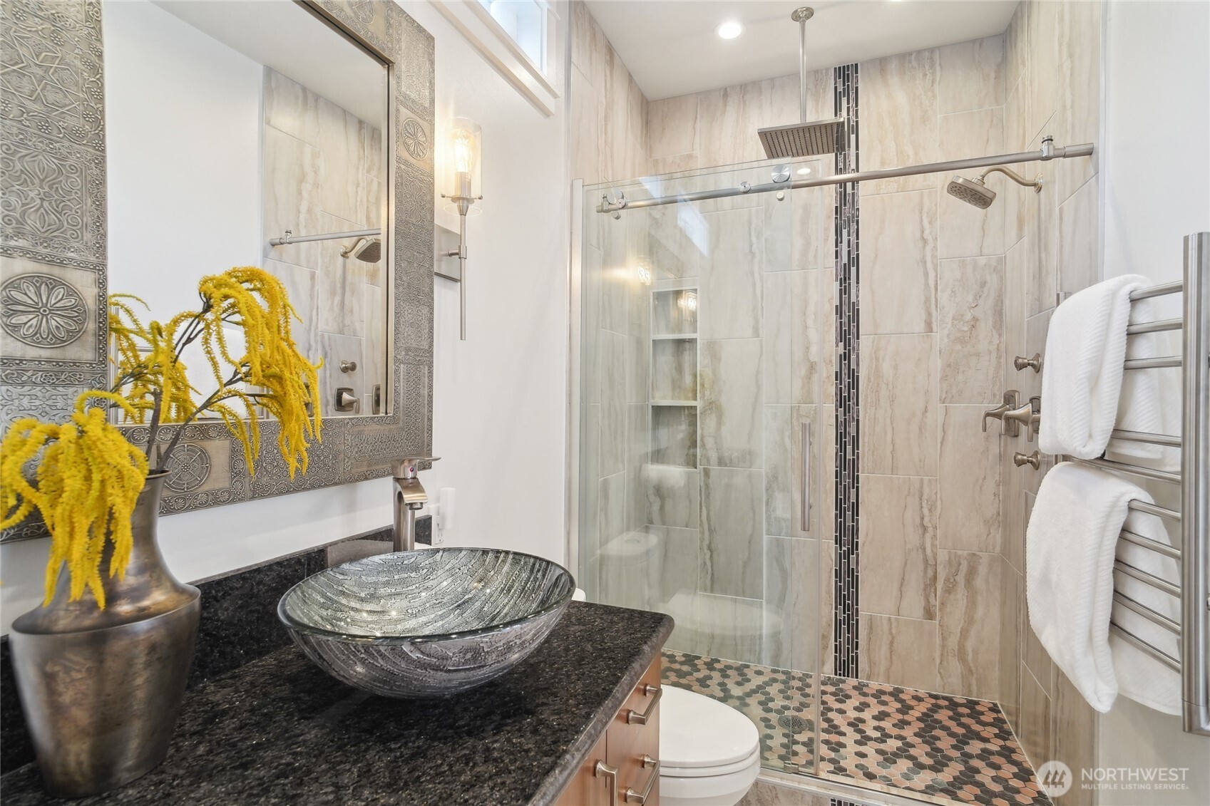 1420 North 50th Street Seattle, WA 98103 - Photo 14 of 30 a bathroom with a sink toilet and shower
