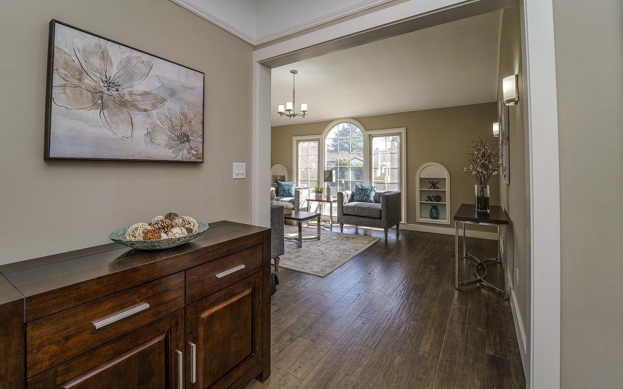 254 Hillcrest Boulevard Millbrae, CA 94030 - Photo 8 of 45 a living room with furniture and wooden floor