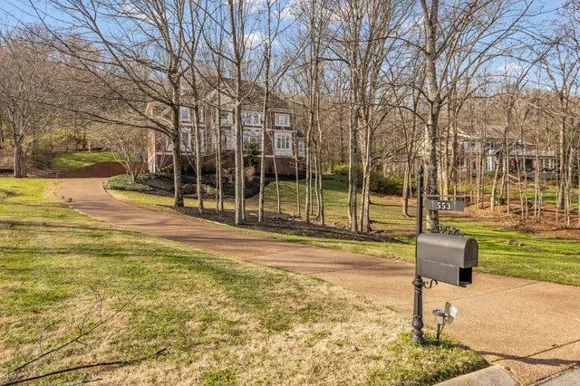 a view of a house with a large window