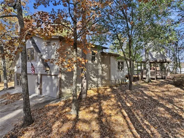 a aerial view of a yard