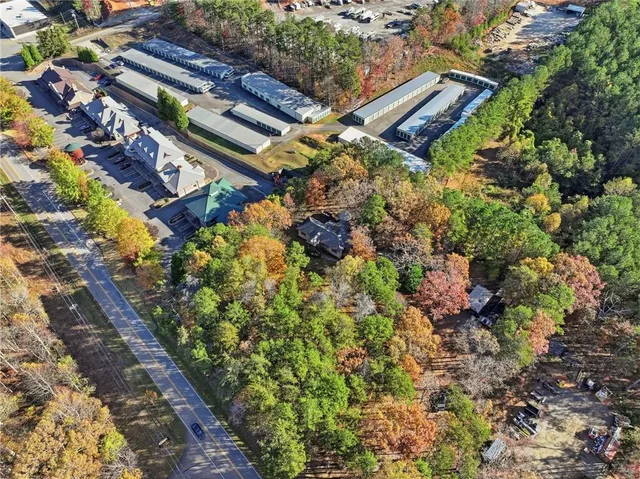 a view of city and mountain