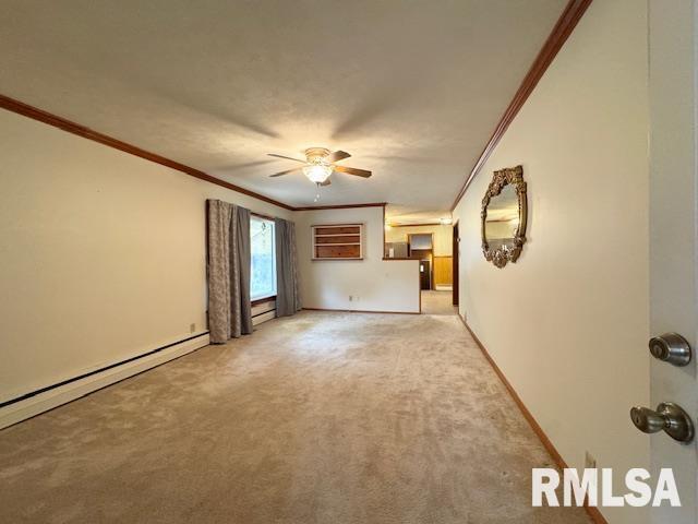 5267 Old North Road Christopher, IL 62822 - Photo 44 of 66 an empty room with windows and chandelier fan