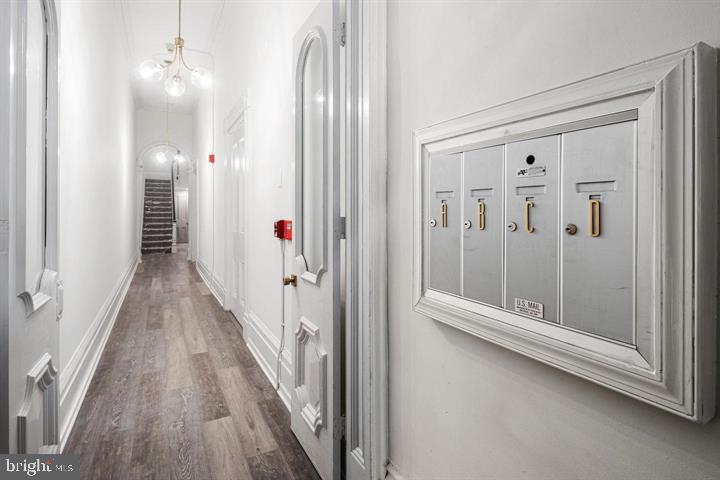 306 South 10th Street, Unit A Philadelphia, PA 19107 - Photo 31 of 36 a view of a hallway with wooden floor