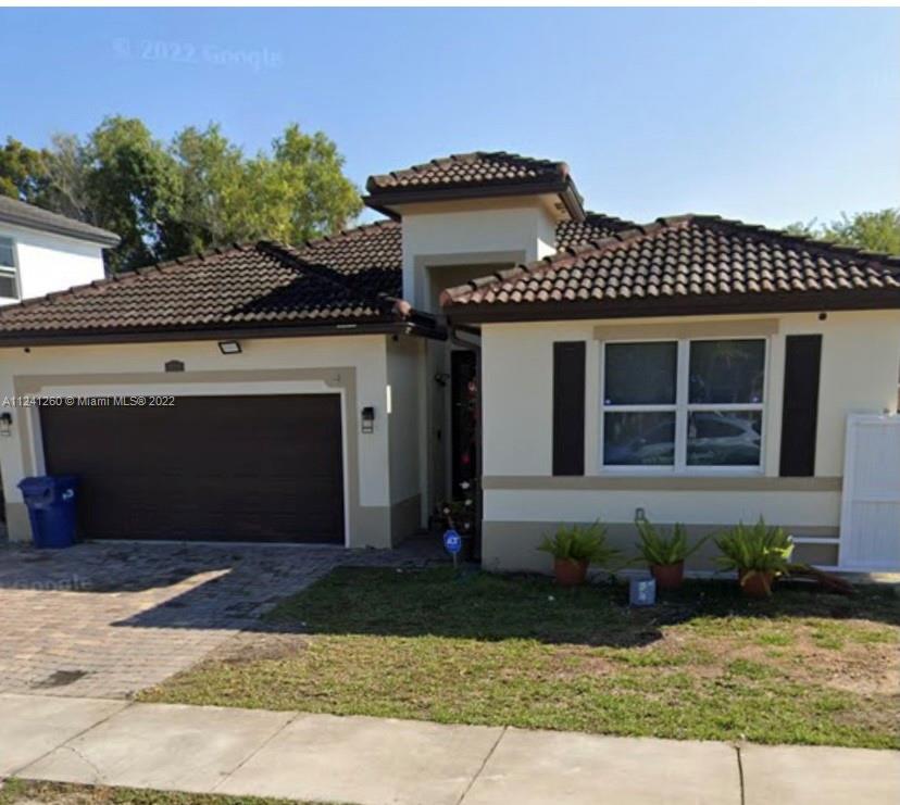 a front view of a house