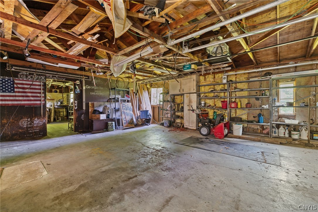 13811 Martville Road Sterling, NY 13111 - Photo 38 of 43 Spacious two-garage garage