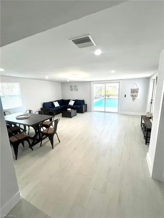 a room with wooden floor