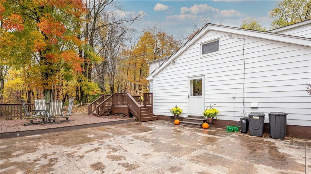 221 Kelly Road Slippery Rock, PA 16057 - Photo 22 of 25 Beautiful stamped concrete patio and deck space - ready for a party!