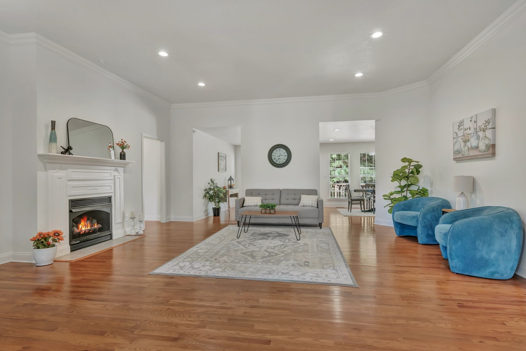 2044 Old Blacktop Road McEwen, TN 37101 - Photo 16 of 45 a living room with furniture and a fireplace