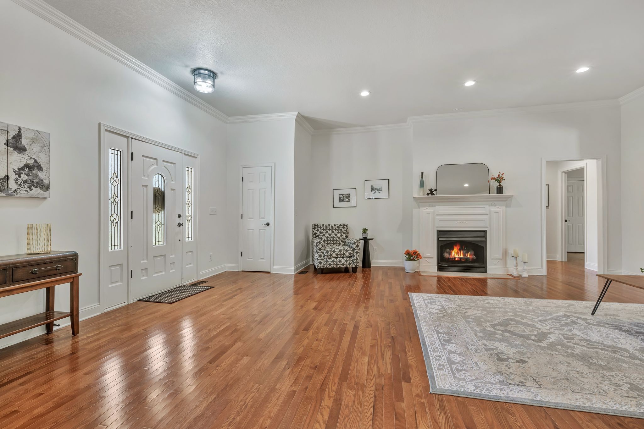 2044 Old Blacktop Road McEwen, TN 37101 - Photo 17 of 45 a living room with furniture and a fireplace