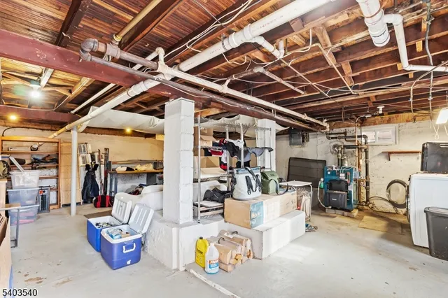 a view of a storage room with utility