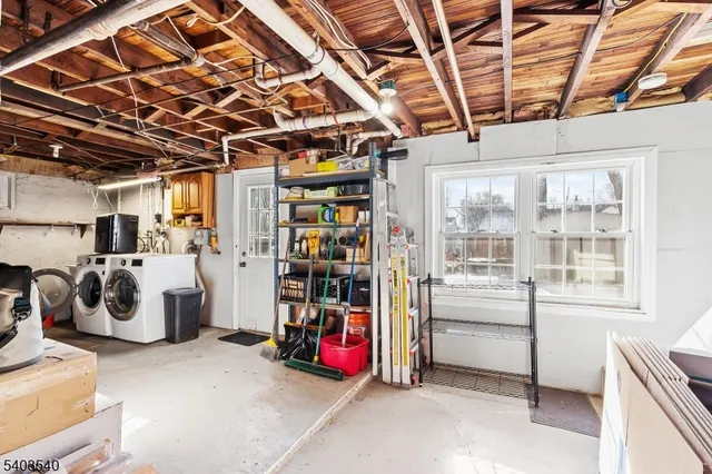 a view of storage and utility room