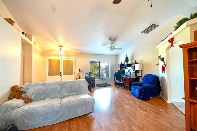 a bed room with a bed and a bed