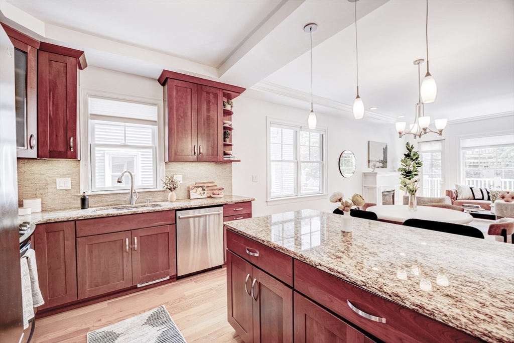 19 Harris Street, Unit 2 Brookline, MA 02446 - Photo 13 of 31 a kitchen with lots of counter space and a sink