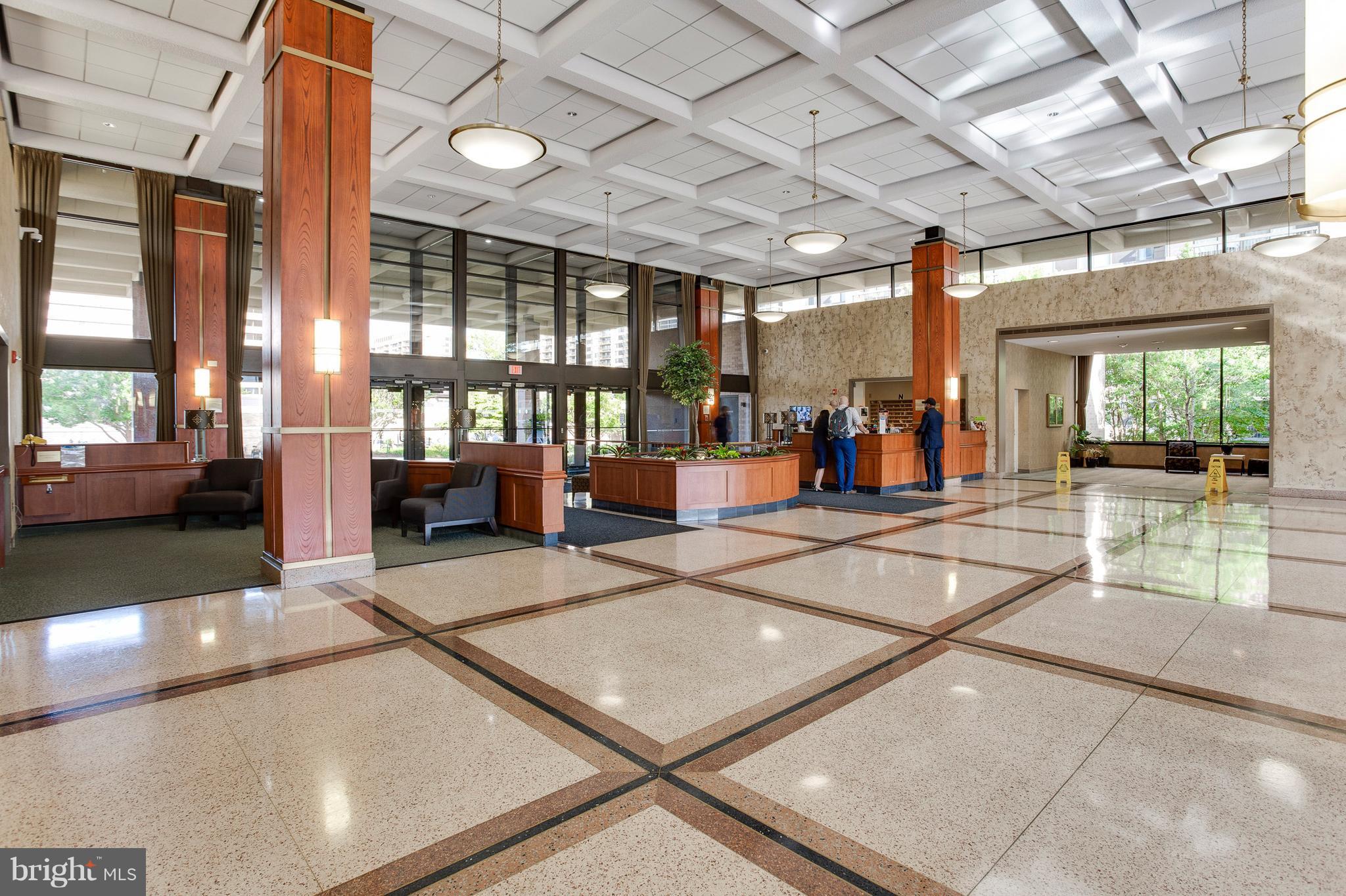 5505 Seminary Road, Unit 2211N Falls Church, VA 22041 - Photo 3 of 30 a lobby with furniture and a large window