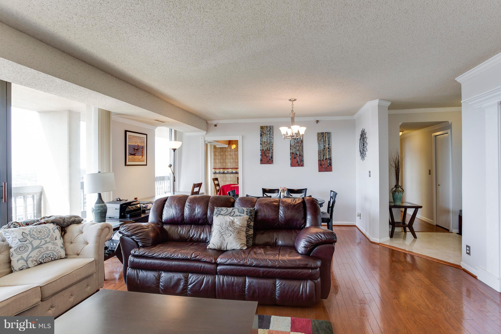 5505 Seminary Road, Unit 2211N Falls Church, VA 22041 - Photo 10 of 30 a living room with furniture and wooden floor
