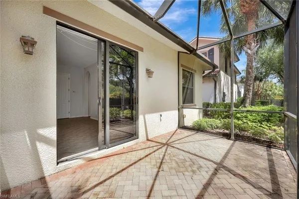 a view of a door and an outdoor space