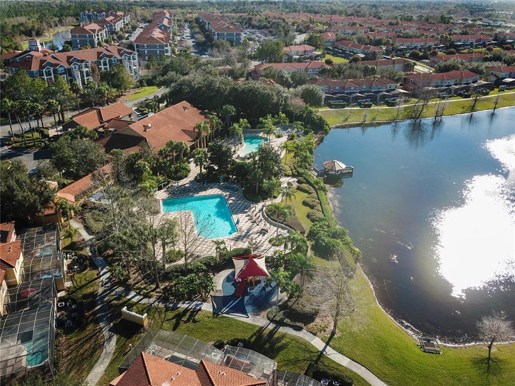 8535 Bay Lilly Loop Kissimmee, FL 34747 - Photo 41 of 57 an aerial view of a house with a lake view