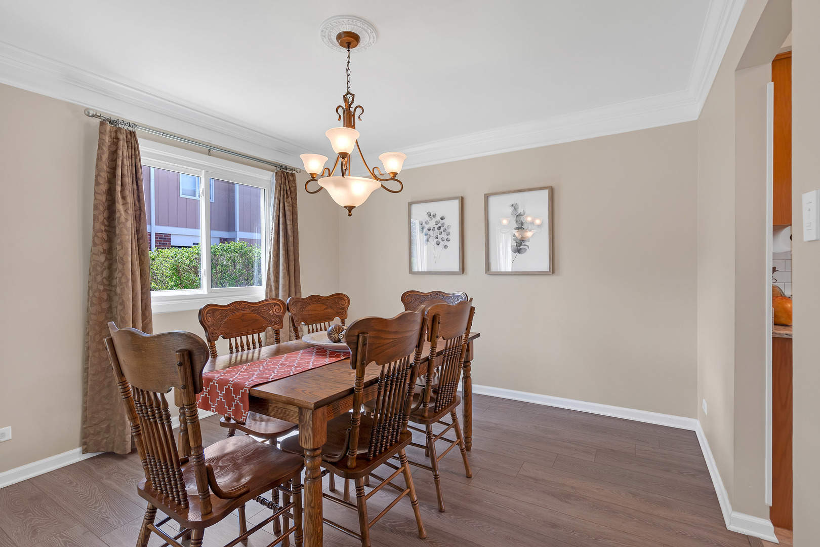1256 Reading Court Wheaton, IL 60189 - Photo 12 of 34 a view of a dining room with furniture window and wooden floor