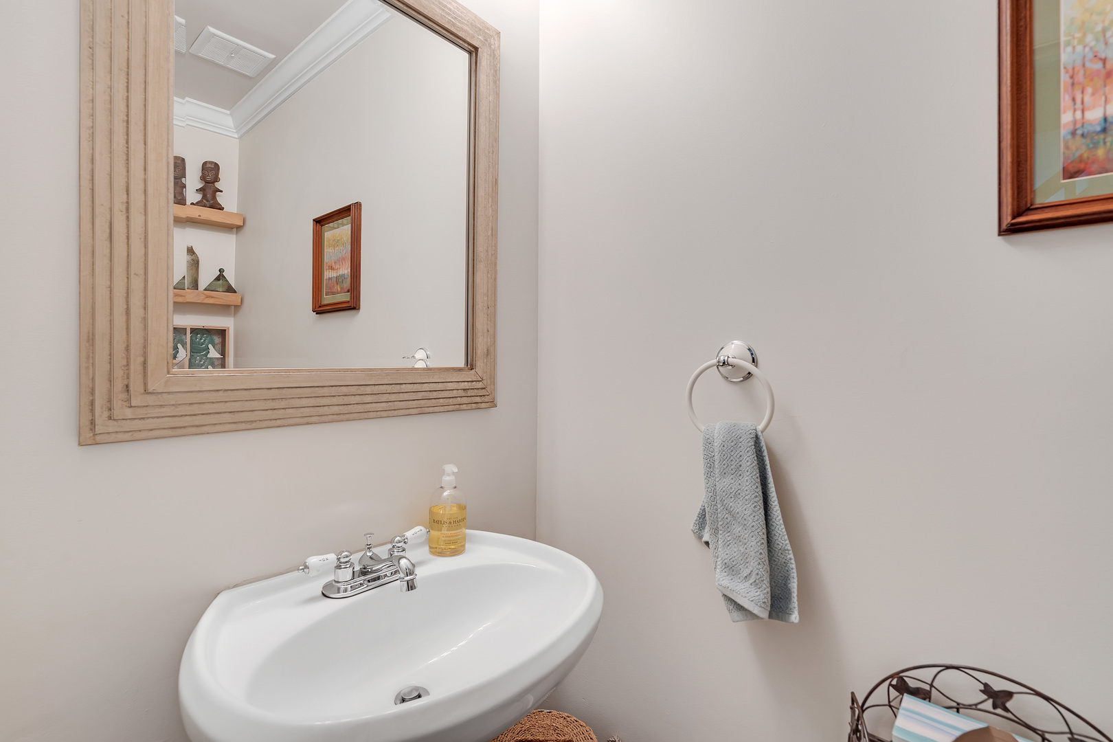 1256 Reading Court Wheaton, IL 60189 - Photo 14 of 34 a bathroom with a sink and mirror