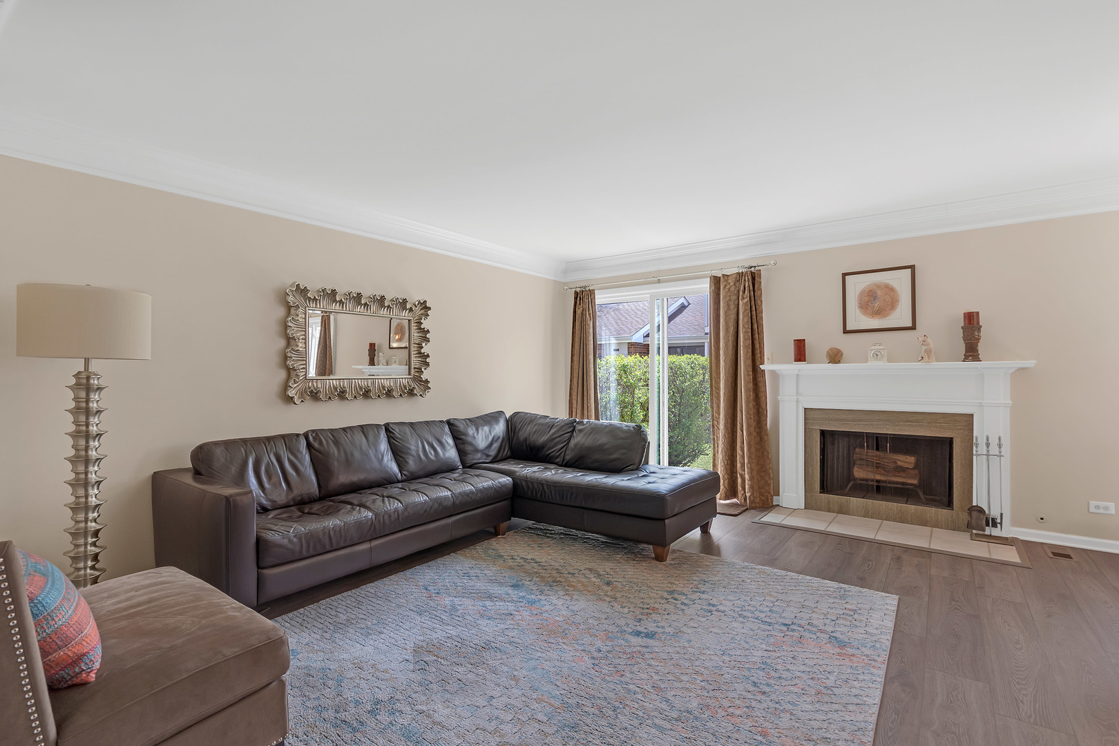 1256 Reading Court Wheaton, IL 60189 - Photo 4 of 34 a living room with furniture and a fireplace