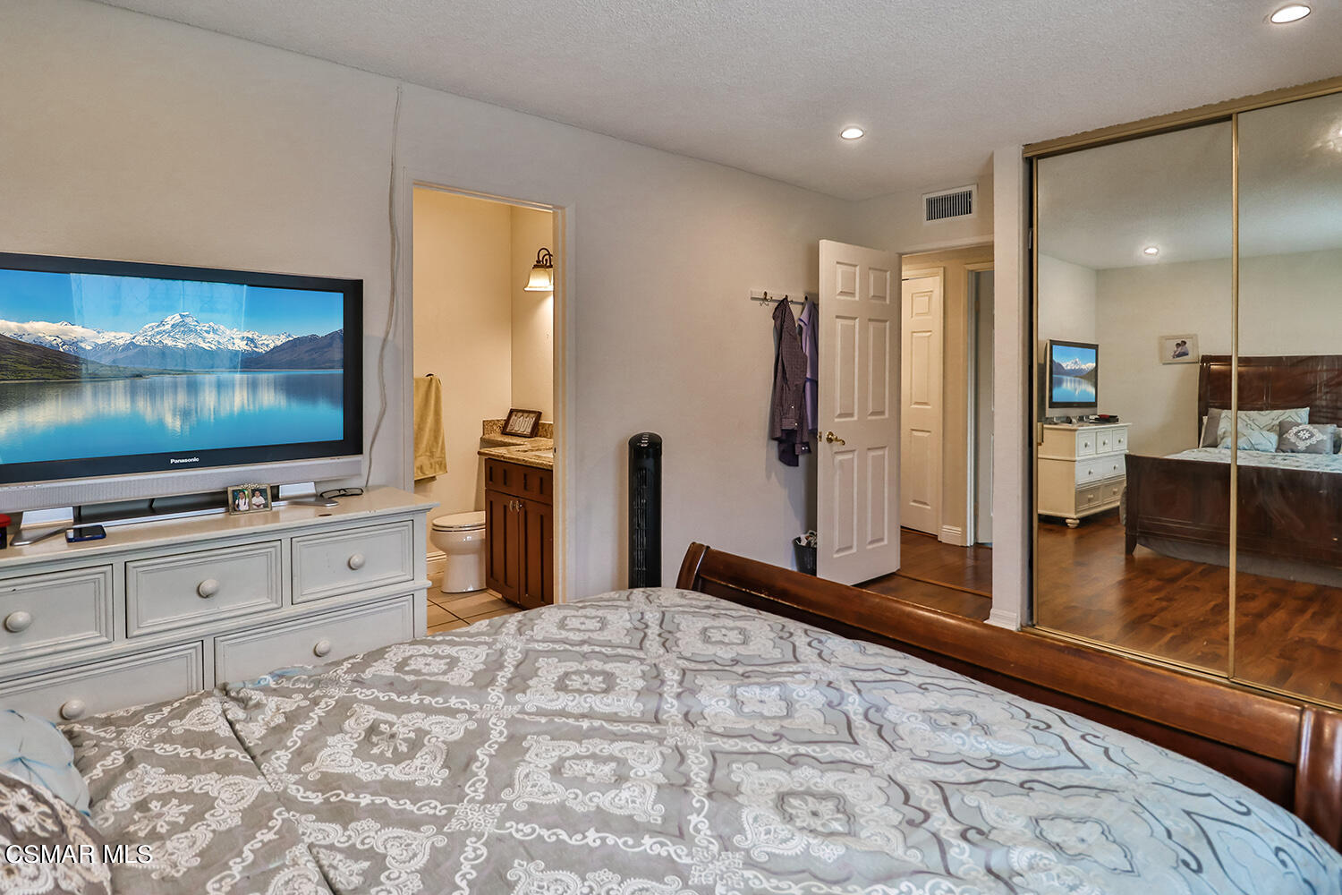 3964 Celia Court Simi Valley, CA 93063 - Photo 21 of 38 a bedroom with furniture and flat screen tv