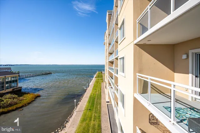 a view of an ocean with beach