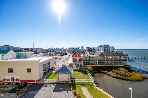 a view of a lake with a ocean view