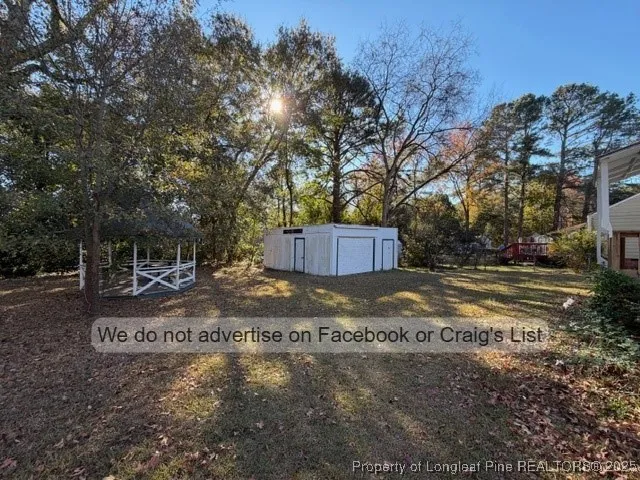 a view of a outdoor space with trees