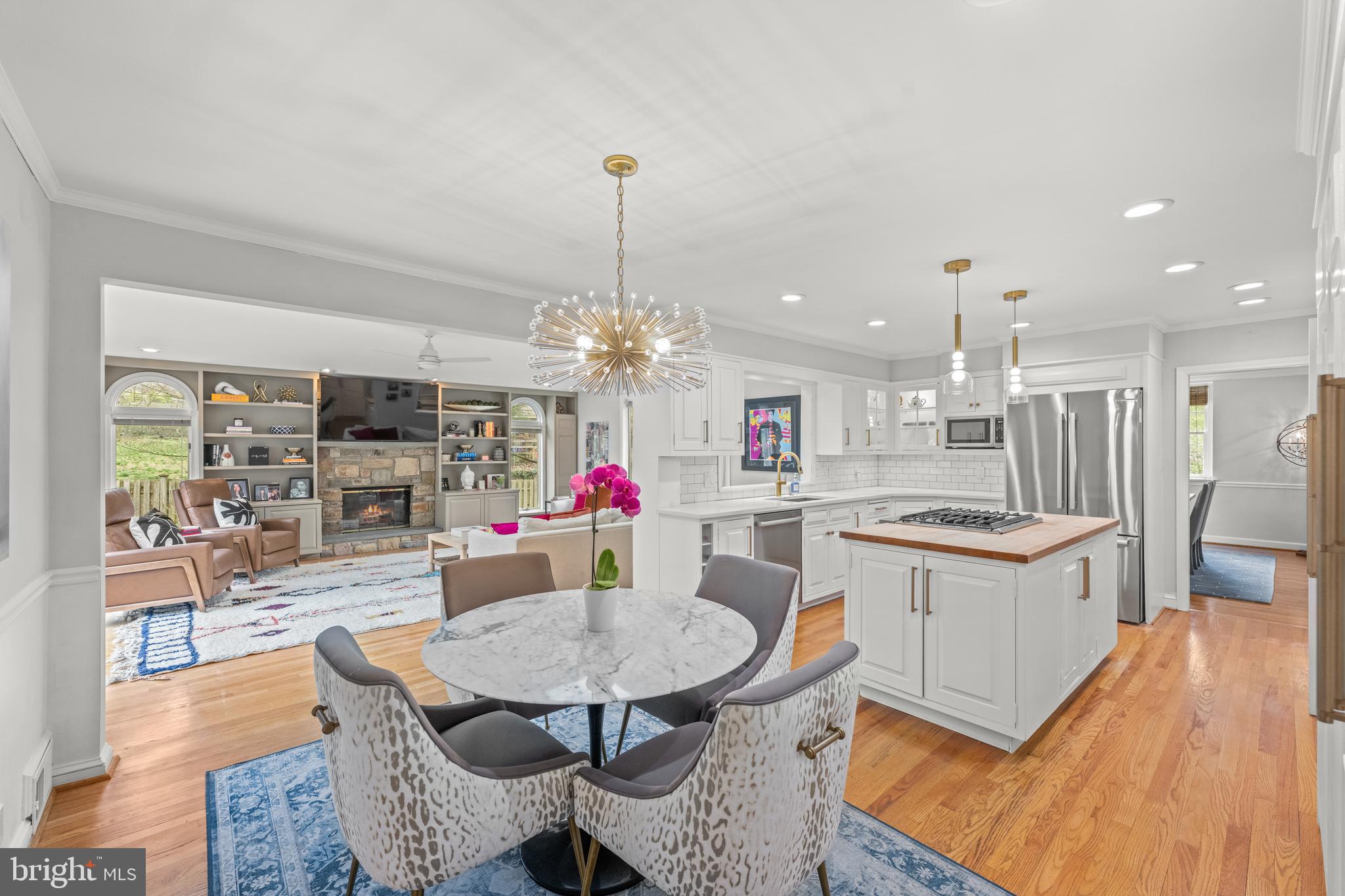 316 Mcclenaghan Mill Road Wynnewood, PA 19096 - Photo 31 of 57 Open Flow Kitchen and Breakfast Area.