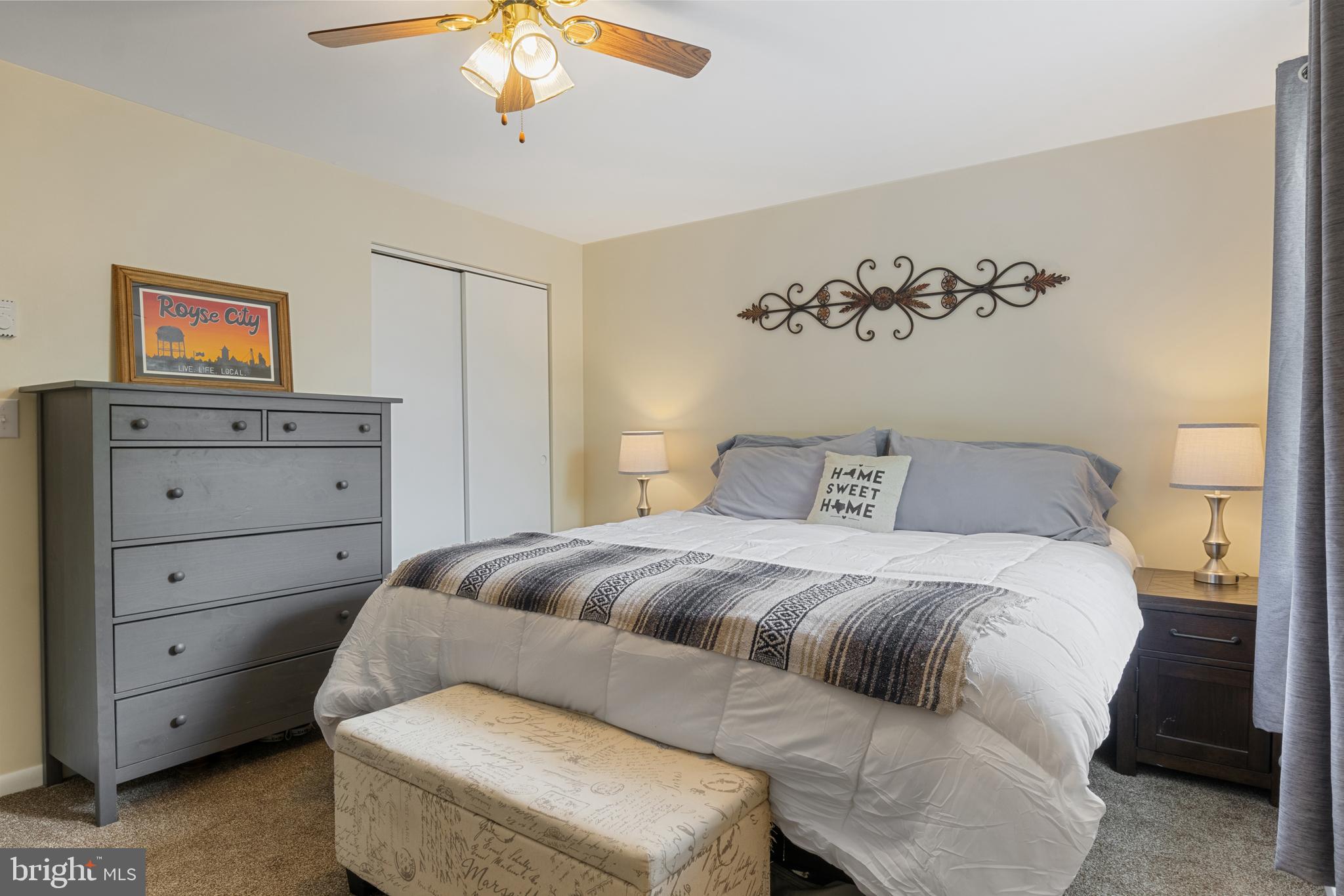 3530 Middleboro Road Dover, PA 17315 - Photo 27 of 57 a bedroom with a bed and a chandelier