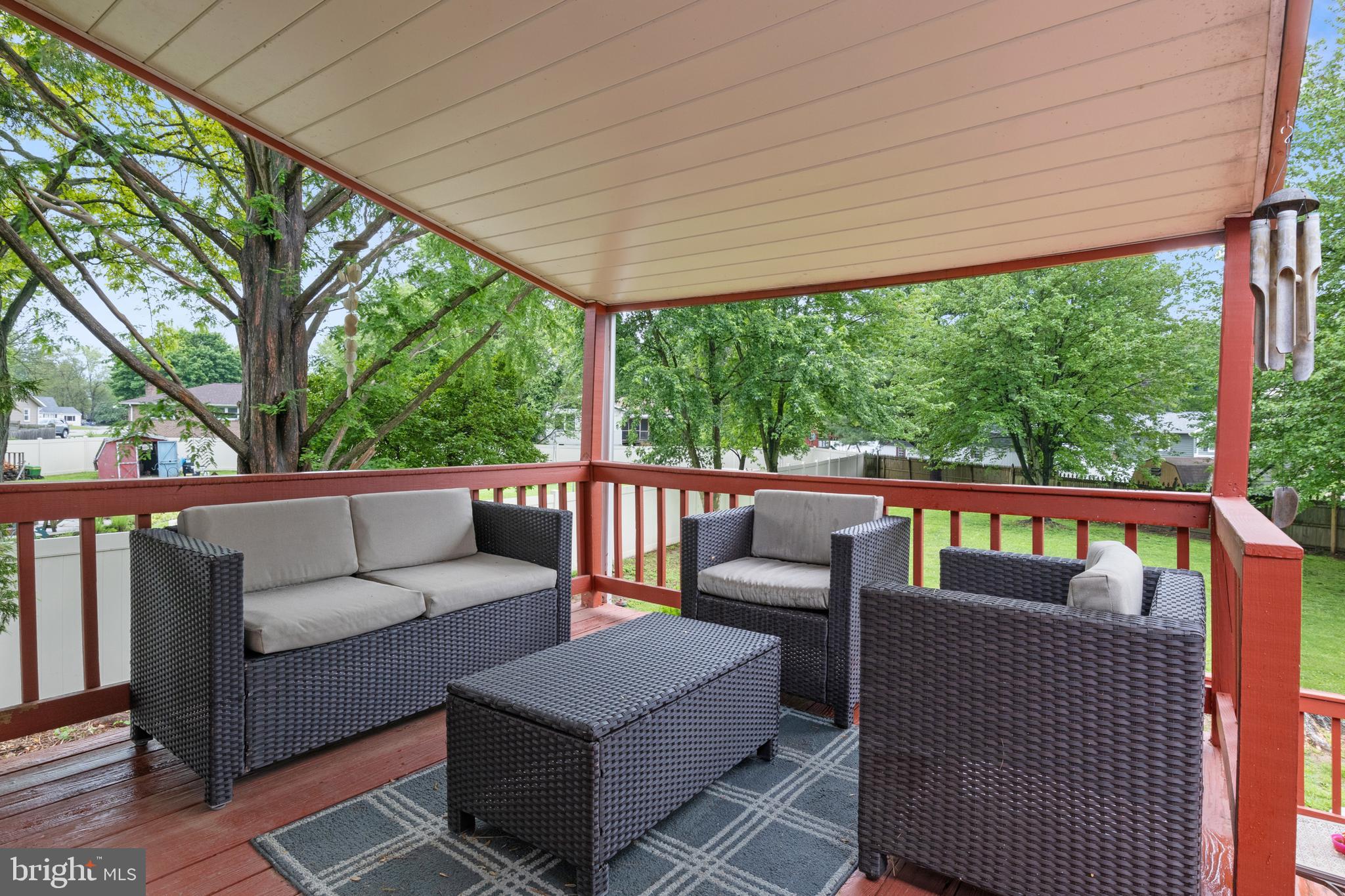 3530 Middleboro Road Dover, PA 17315 - Photo 37 of 57 a balcony with wooden floor and outdoor seating