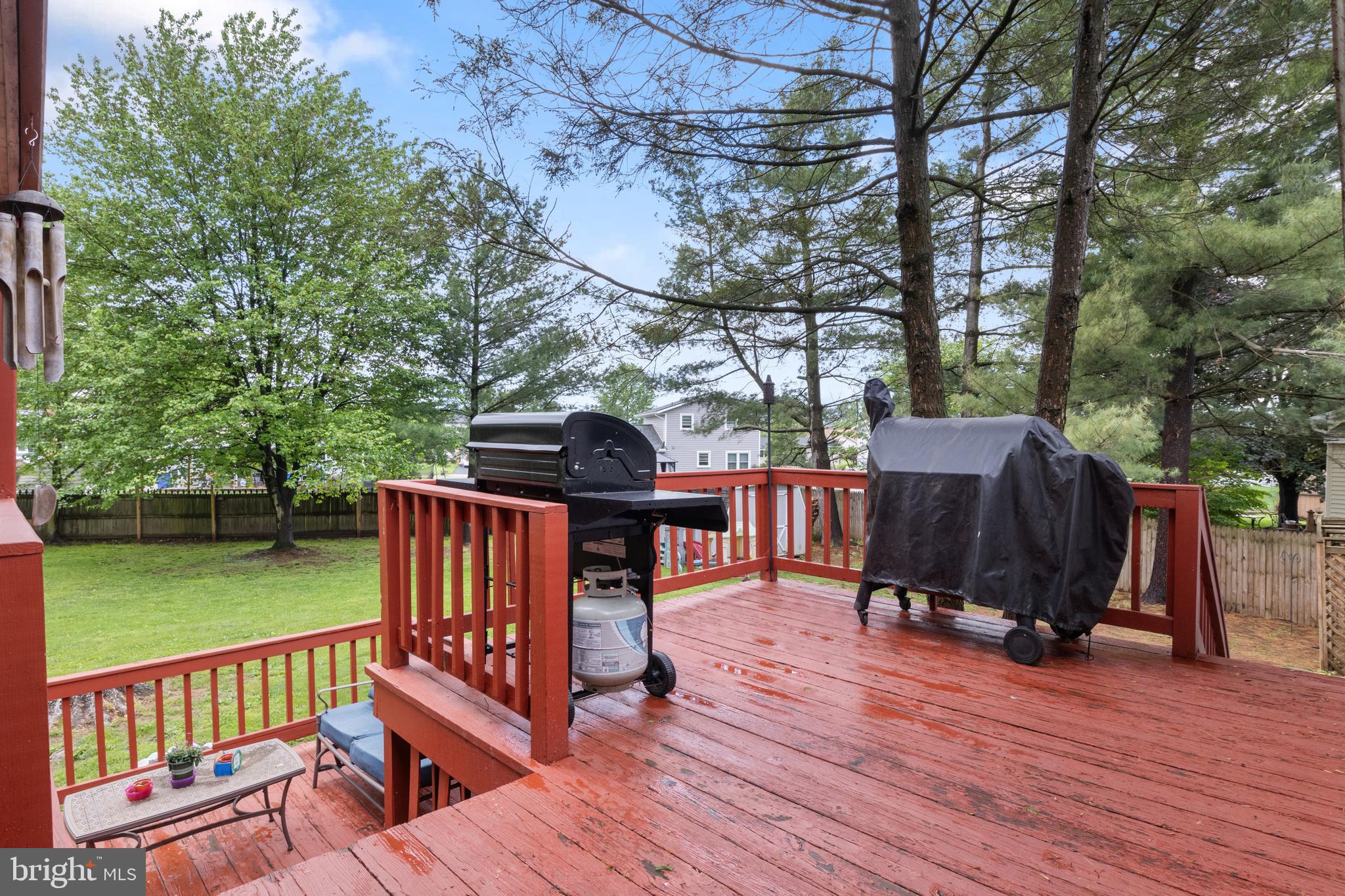 3530 Middleboro Road Dover, PA 17315 - Photo 38 of 57 a view of a wooden deck with chairs and a yard