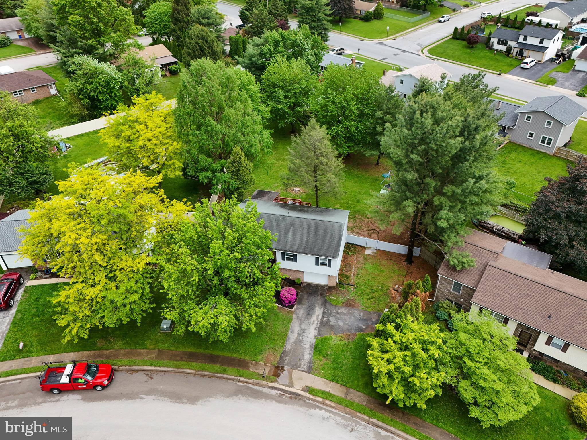 3530 Middleboro Road Dover, PA 17315 - Photo 50 of 57 an aerial view of a garden with plants and large trees