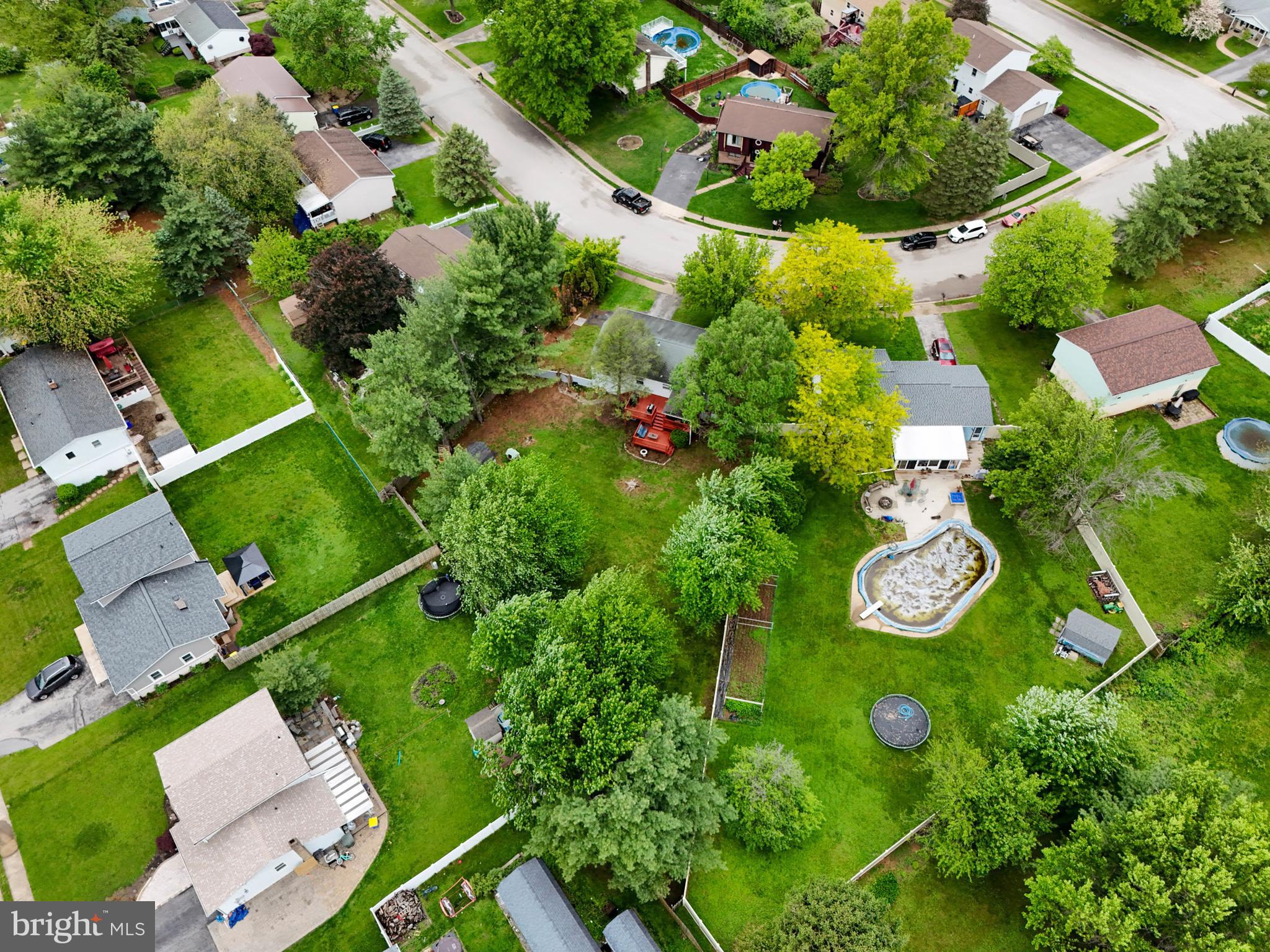 3530 Middleboro Road Dover, PA 17315 - Photo 52 of 57 an aerial view of residential house with outdoor space and trees all around