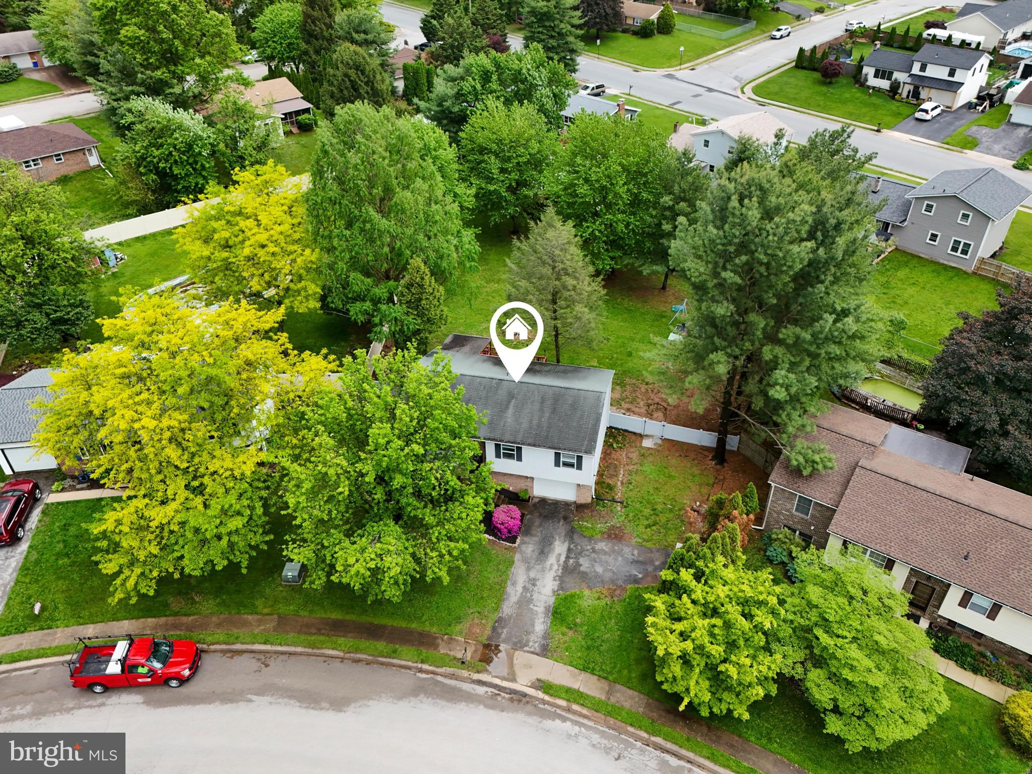 3530 Middleboro Road Dover, PA 17315 - Photo 7 of 57 an aerial view of a house with a yard and garden