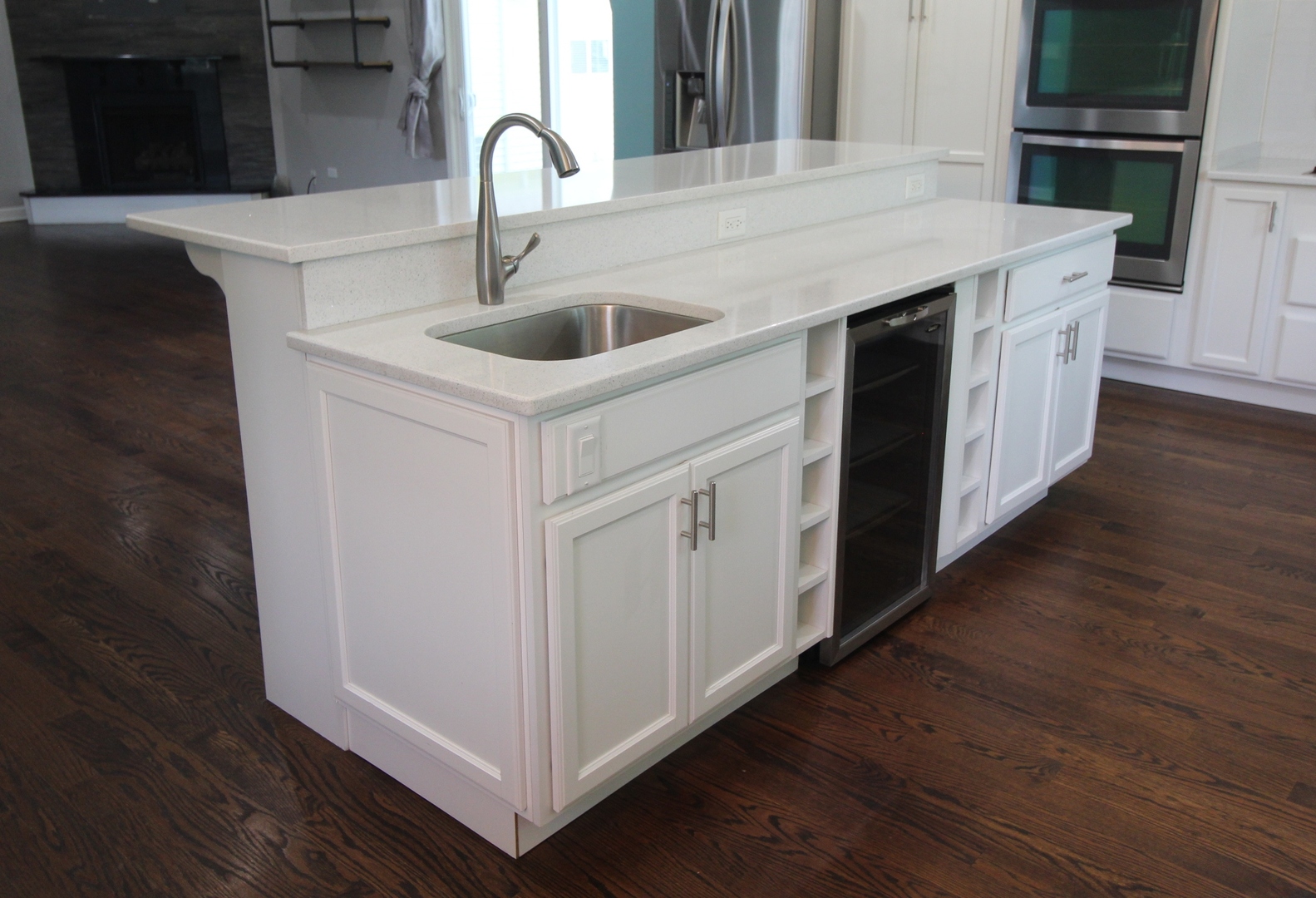 187 West Union Street Seneca, IL 61360 - Photo 15 of 51 a kitchen with stainless steel appliances granite countertop a white stove top oven and sink