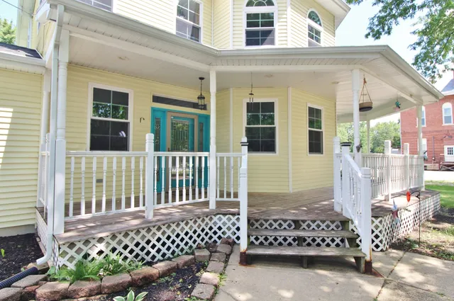 a view of porch with a porch