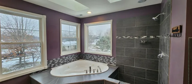 a house view with a garden space