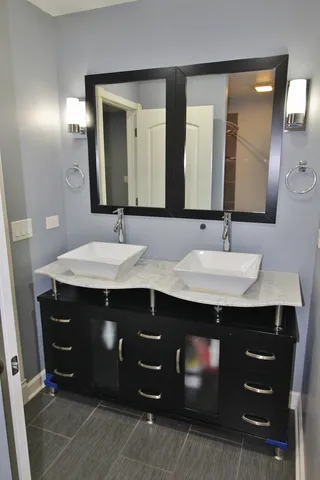 a house view with a garden space