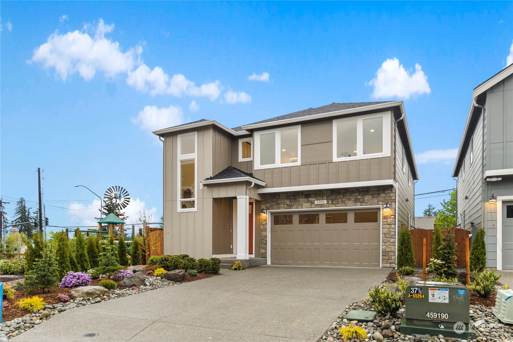 3906 211th Place Southeast Bothell, WA 98021 - Photo 28 of 31 a front view of house with yard