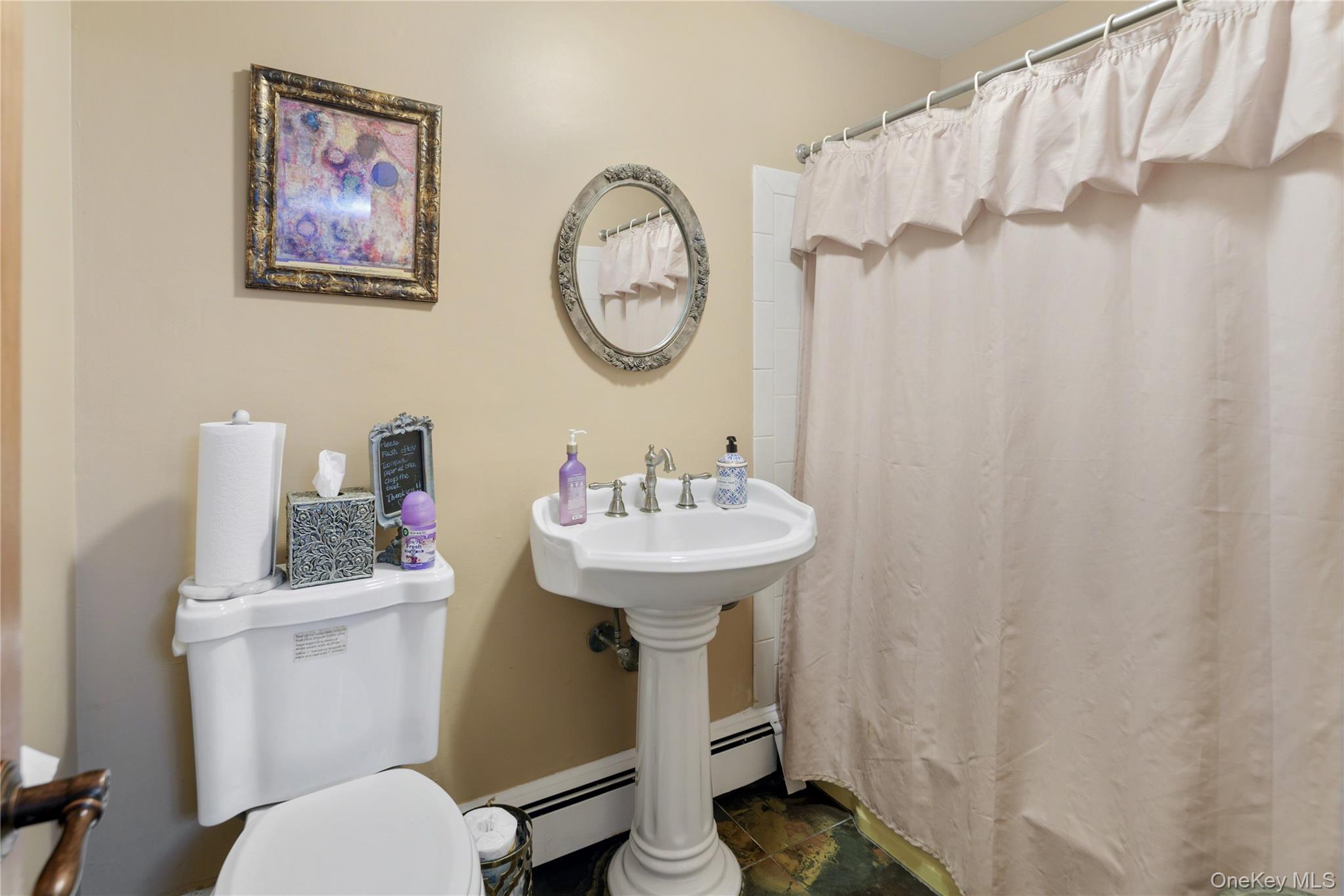 36 Granite Springs Road Granite Springs, NY 10527 - Photo 37 of 49 a bathroom with a toilet a sink and a mirror