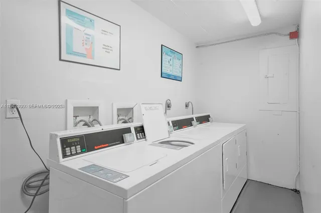 a view of balcony with furniture