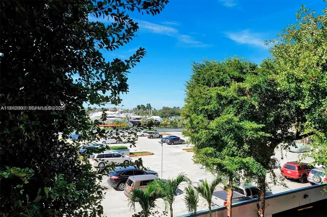 a view of a lake with outdoor space