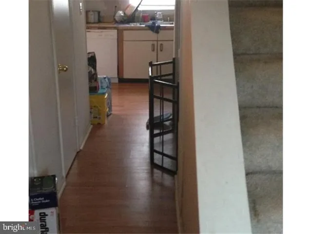 a view of hallway with stairs