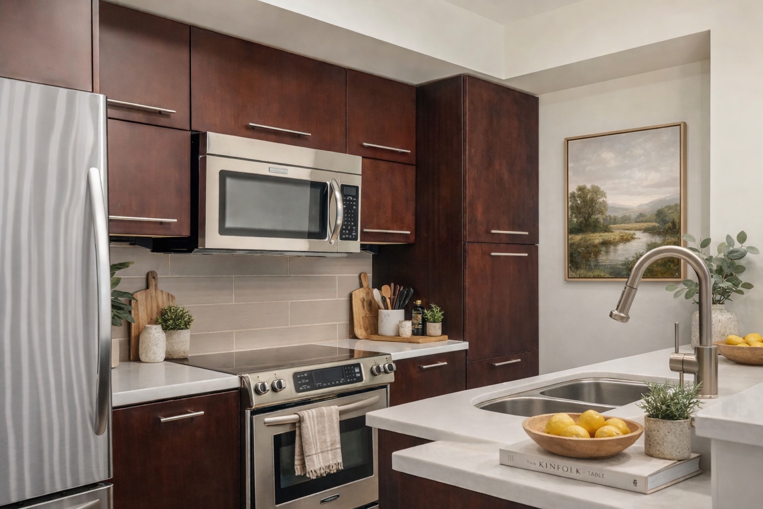 603 Davis Street, Unit 907 Austin, TX 78701 - Photo 2 of 22 The modern kitchen with stainless appliances and fixtures has everything you need.