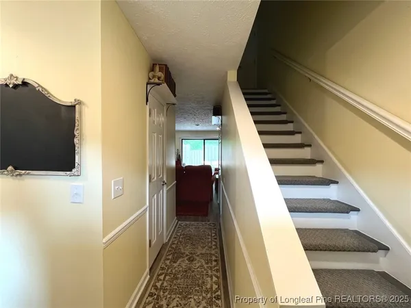 a view of a staircase